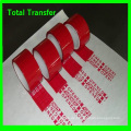 Total Transfer Sicherheit Druckband, Tamper Evident Security Tape